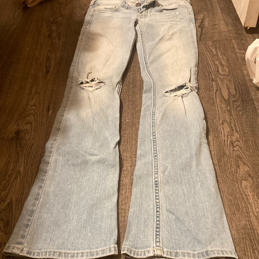 Hollister light blue worn once in very good condition
